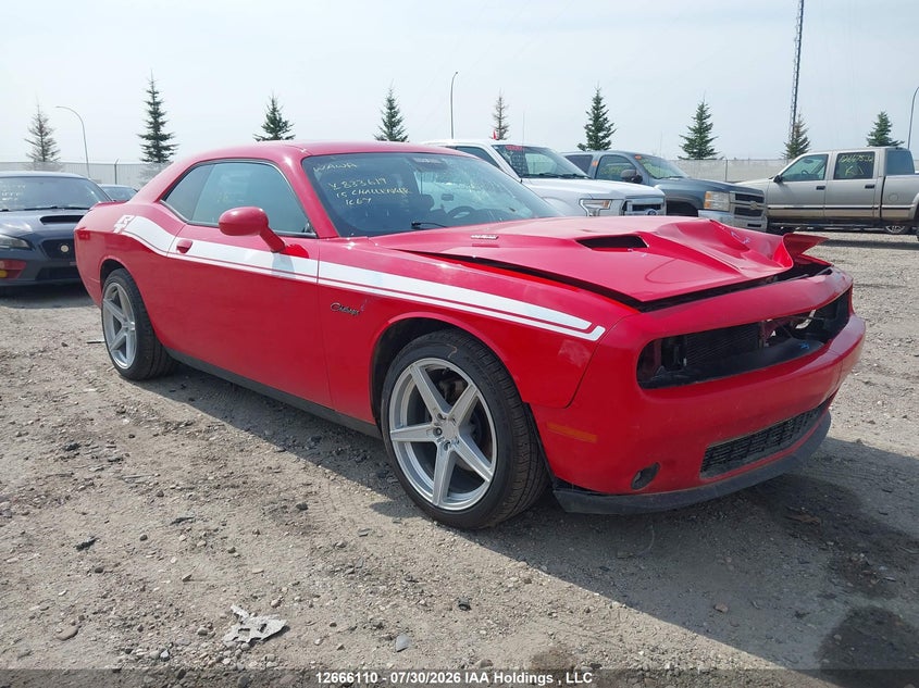 Vin: 2c3cdzbt3fh833619, lot: 3075128, dodge challenger sxt plus or r/t 2015 img_1