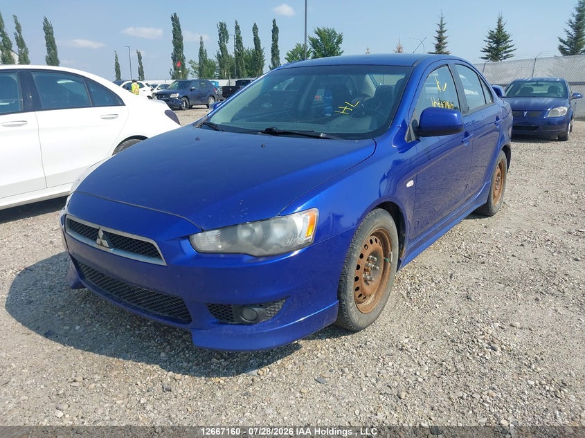 2008 Mitsubishi Lancer, Hail, IAAI, VIN JA3AU86U08U603082 — photo 2