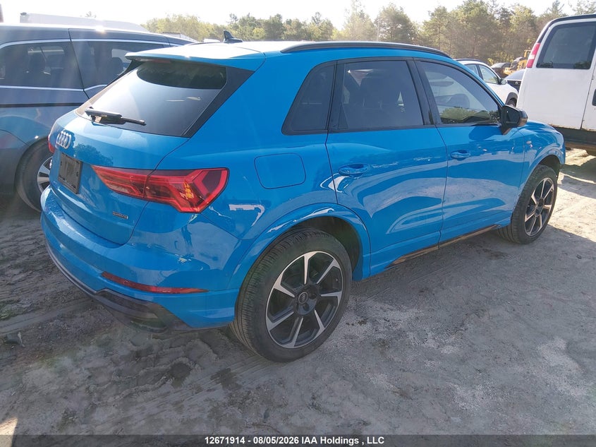 2021 AUDI Q3 SPORT UTILITY VEHICLE 2.0L I-4 DI, DOHC, VVT, TURBO, 228HP