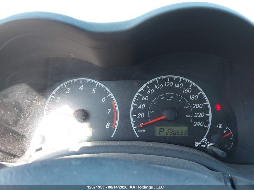 2011 TOYOTA COROLLA SEDAN 1.8L I-4 DOHC, VVT, 132HP