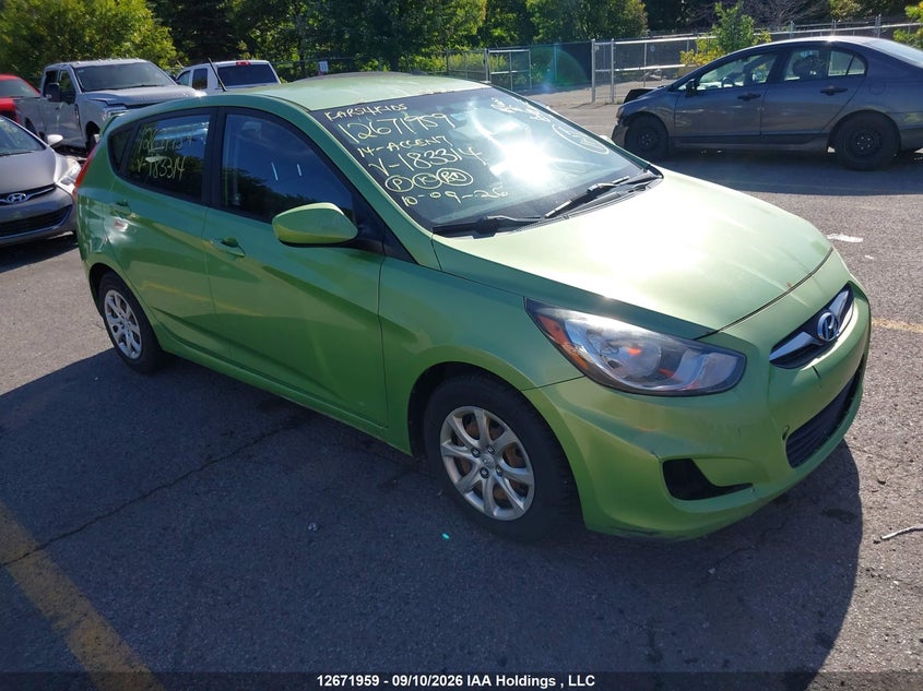 Vin: kmhct5ae4eu183314, lot: 3075204, hyundai accent gls/gs 2014 img_1