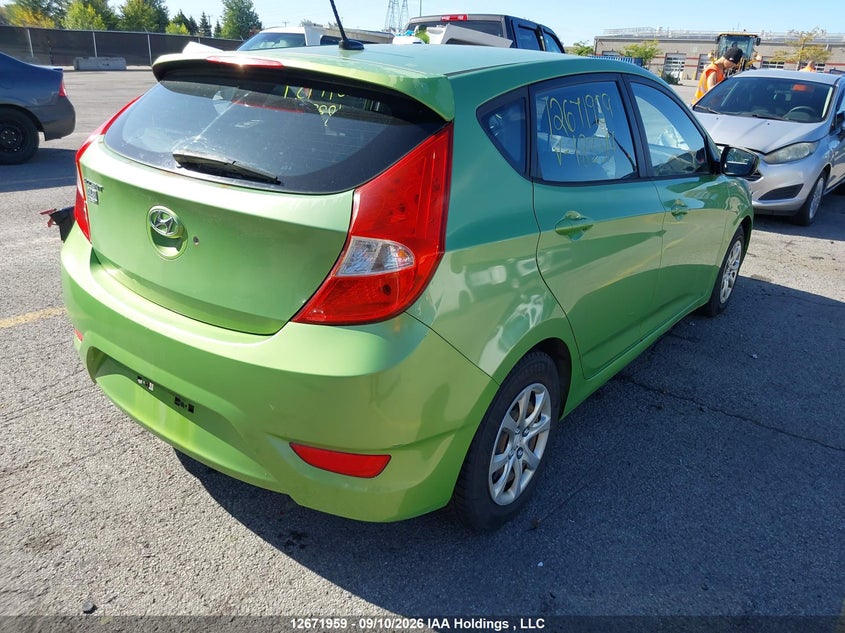 Vin: kmhct5ae4eu183314, lot: 3075204, hyundai accent gls/gs 20144