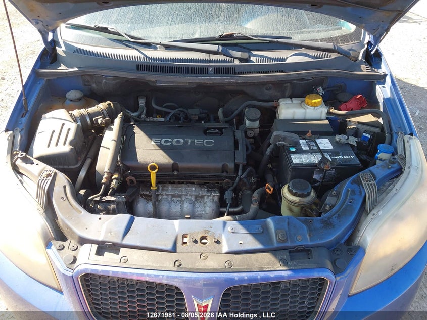2009 PONTIAC WAVE SEDAN 1.6L I4 FI DOHC 16V NF4