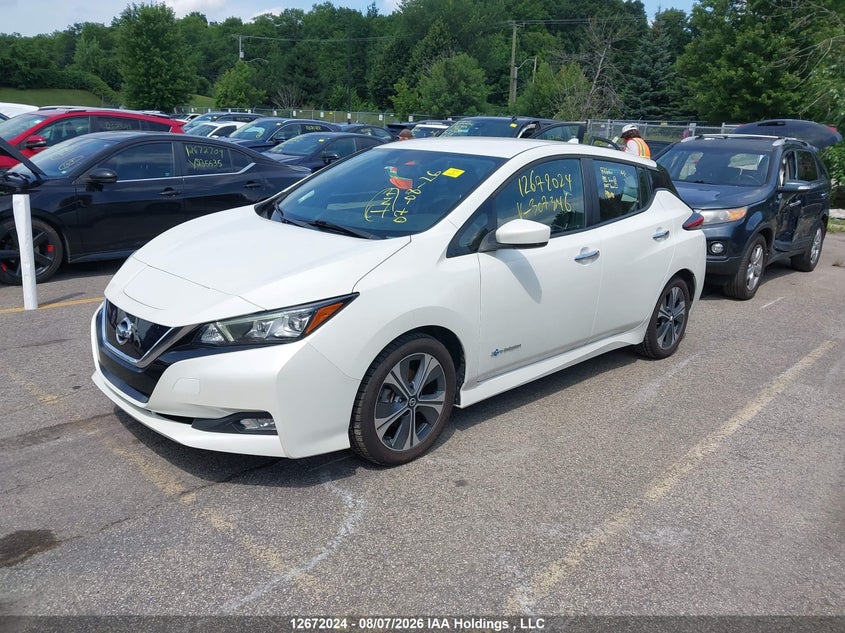Vin: 1n4az1cp4jc307346, lot: 3075271, nissan leaf s/sl/sv 20182