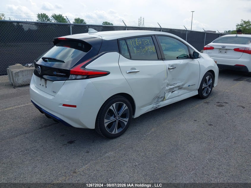 Vin: 1n4az1cp4jc307346, lot: 3075271, nissan leaf s/sl/sv 20184