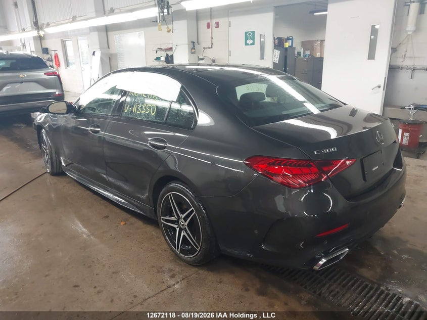 Vin: w1kaf4hb4pr113350, lot: 3075366, mercedes-benz c 300 4matic 20233