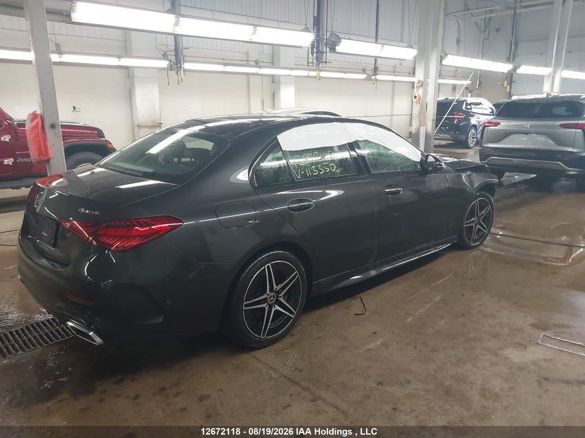 Vin: w1kaf4hb4pr113350, lot: 3075366, mercedes-benz c 300 4matic 20234