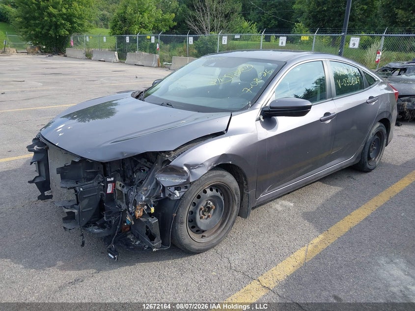 2019 Honda Civic, Front, IAAI, VIN 2HGFC2F51KH035629 — photo 2