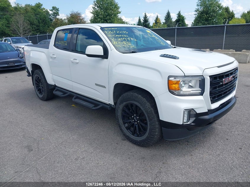 2021 GMC Canyon Elevation, Left Side, IAAI, VIN 1GTG5CEA6M1209472