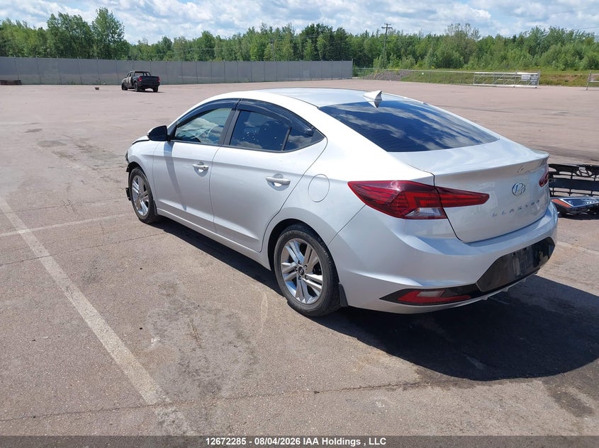 Vin: kmhd84lf3ku878949, lot: 3075542, hyundai elantra preferred 20193