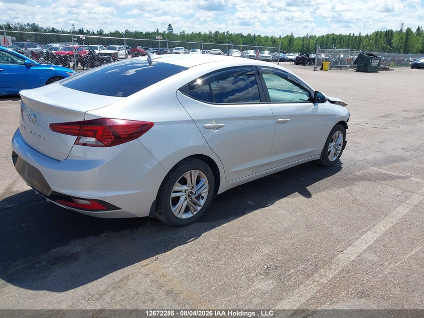 Vin: kmhd84lf3ku878949, lot: 3075542, hyundai elantra preferred 20194