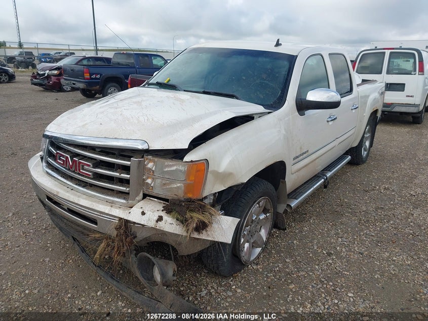 2012 GMC Sierra, Переворот, IAAI, VIN 3GTP2WE79CG271138 — фото 2