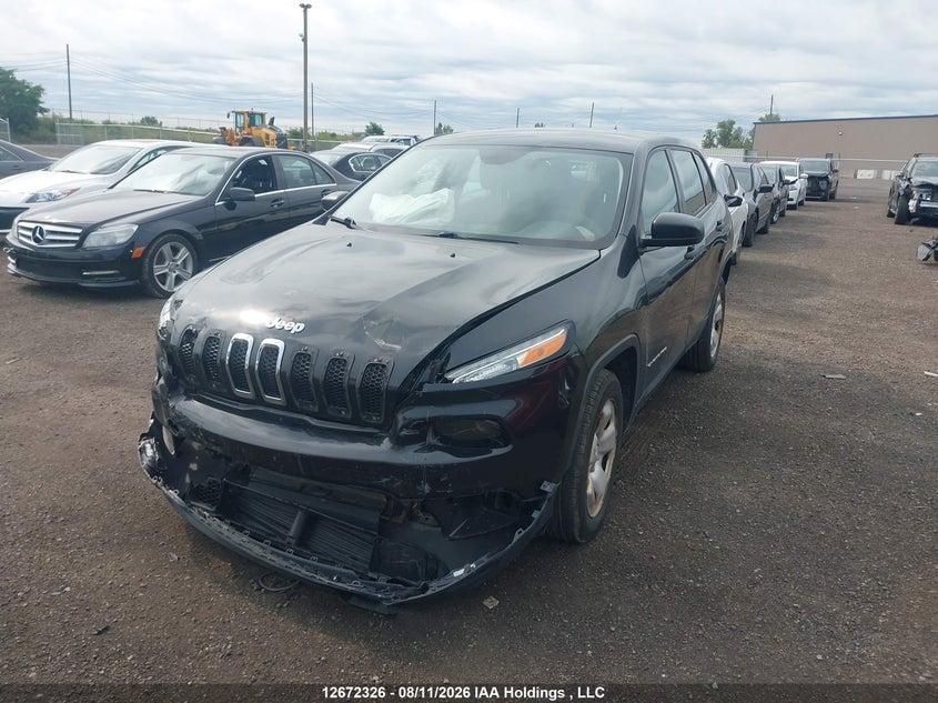 2015 Jeep Cherokee, Удар спереду, IAAI, VIN 1C4PJLAB8FW638094 — фото 2