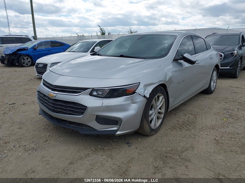 2018 Chevrolet Malibu, Удар спереди, IAAI, VIN 1G1ZD5ST3JF100455 — фото 2