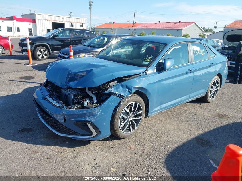 2026 Volkswagen Jetta, Front, IAAI, VIN 3VWEW7BU7TM063415 — photo 2