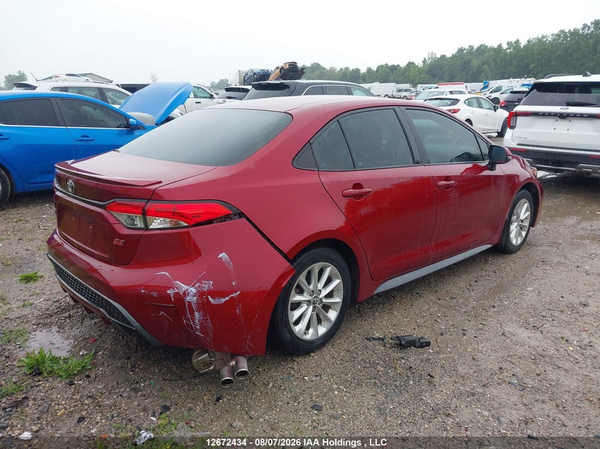 Vin: 5yfb4mbe7np108691, lot: 3075702, toyota corolla se 20224