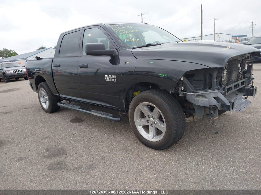 2018 Ram 1500 St, Удар спереди, IAAI, VIN 3C6RR7KT2JG152007