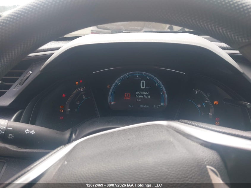 2016 HONDA CIVIC SEDAN 2.0L I-4 DOHC, VVT, 158HP