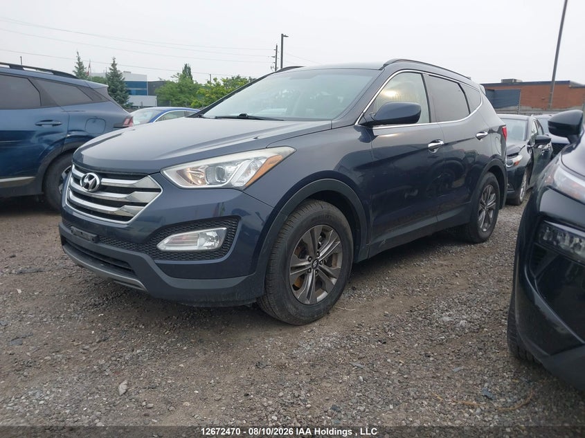2015 Hyundai Santa Fe Sport, Right Side, IAAI, VIN 5XYZT3LB4FG289027 — photo 2