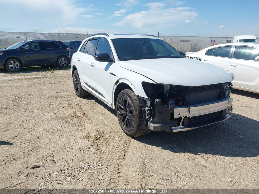 2024 Audi Q8 E-Tron, Удар спереди, IAAI, VIN WA14ABGE5RB020834