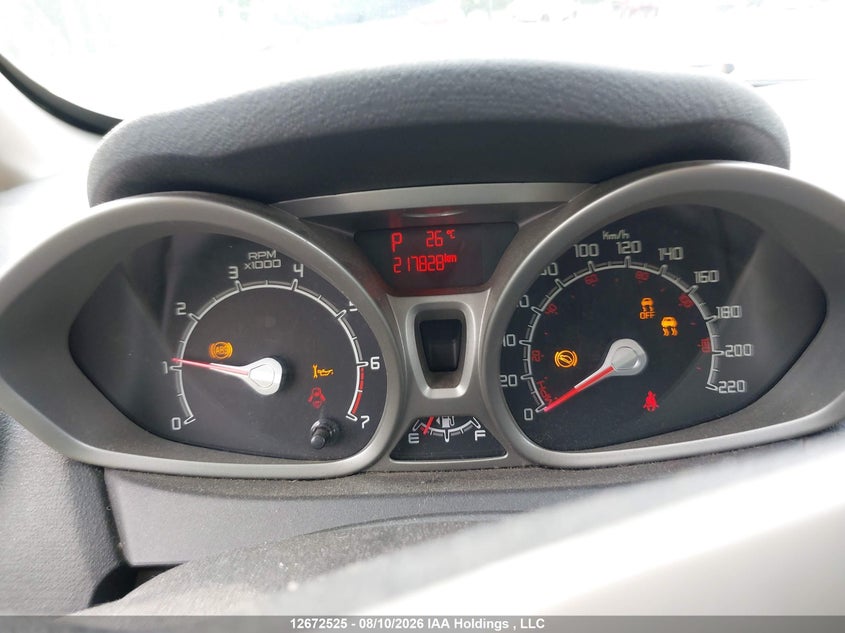 2012 FORD FIESTA SEDAN 1.6L I4 FI DOHC 16V NF4