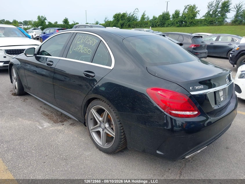 Vin: 55swf4kb8gu173080, lot: 3075843, mercedes-benz c 300 20163