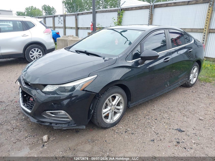 2016 Chevrolet Cruze Lt Auto, Front, IAAI, VIN 1G1BE5SM6G7301275 — photo 2