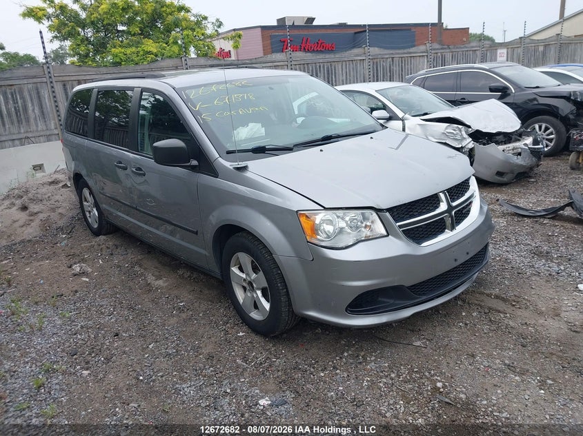 2015 Dodge Grand Caravan Se, Front, IAAI, VIN 2C4RDGBG9FR671518