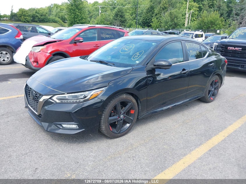 Vin: 3n1ab8dv2ny235535, lot: 3075985, nissan sentra sr/sr midnight edition 20222