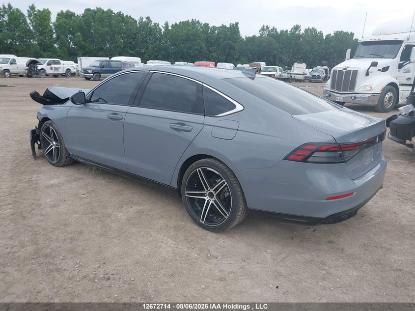 Vin: 1hgcy2f87pa801237, lot: 3075990, honda accord hybrid touring 20233