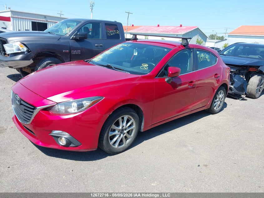 2015 Mazda 3, Правый зад, IAAI, VIN 3MZBM1L72FM176417 — фото 2