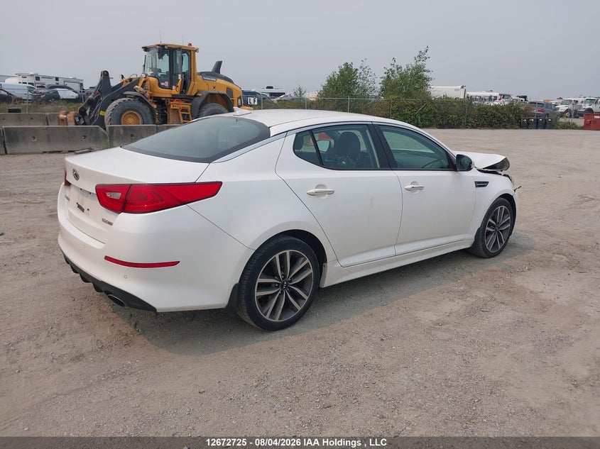 Vin: knagr4a7xf5613808, lot: 3076001, kia optima sx 20154