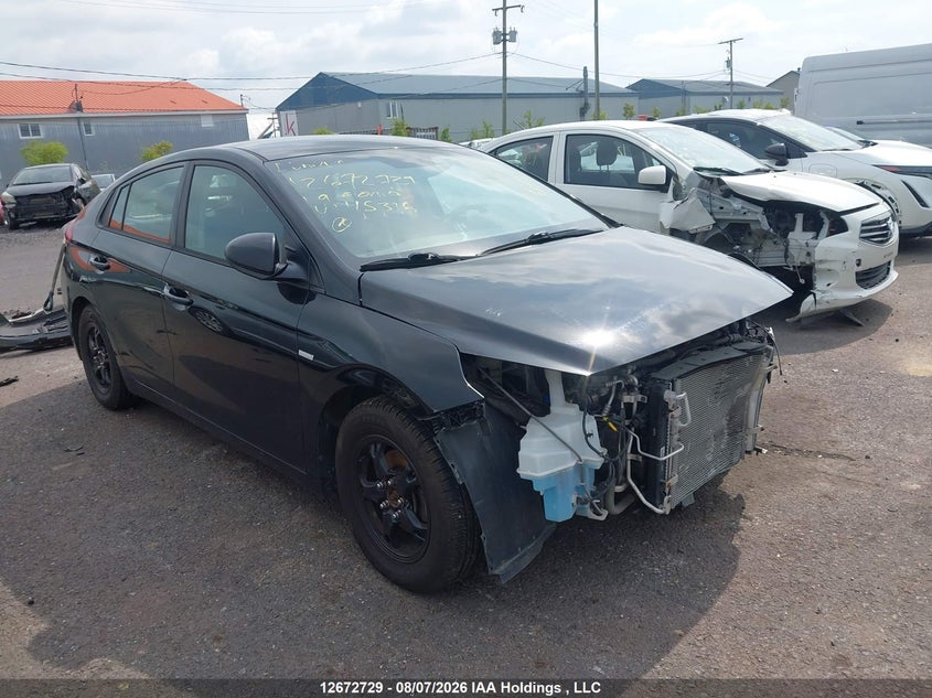 2019 Hyundai Ioniq Hybrid Essential, Front, IAAI, VIN KMHC75LC4KU115316