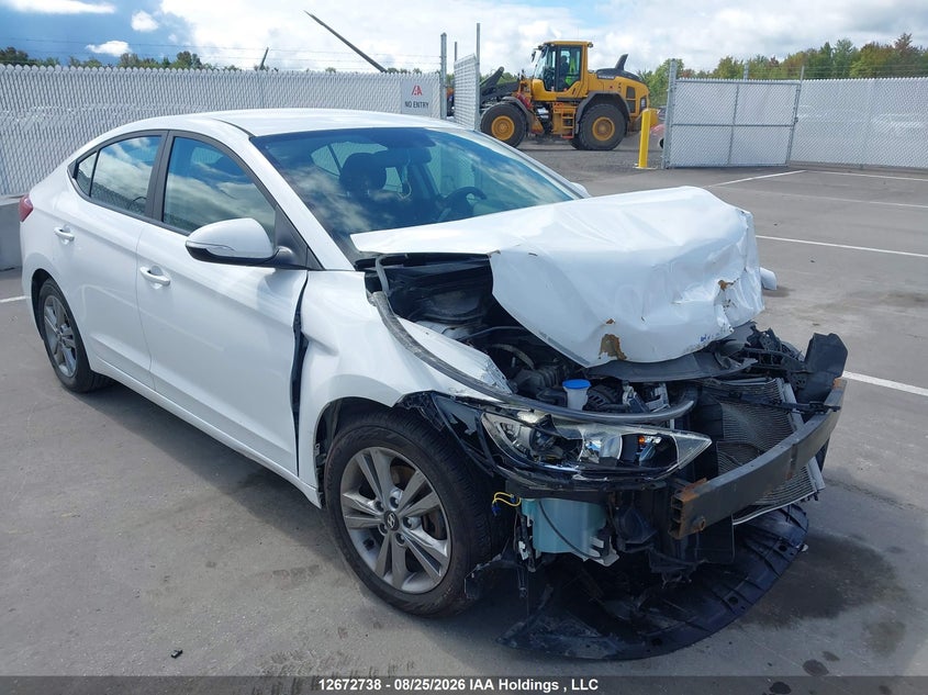 Vin: kmhd84lfxhu209795, lot: 3076014, hyundai elantra gl 20171