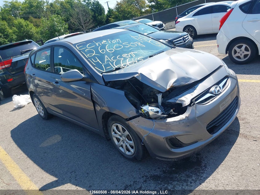 Vin: kmhct5ae8eu166645, lot: 3076069, hyundai accent gls/gs 2014 img_1
