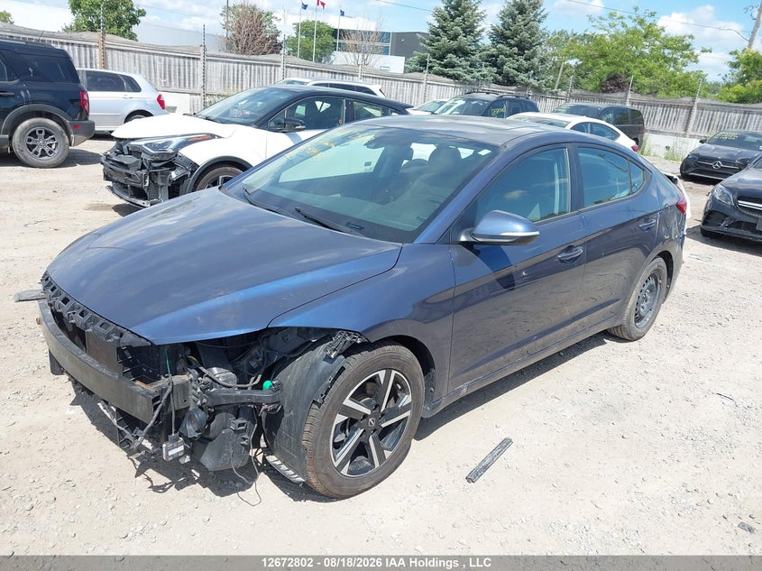 2018 Hyundai Elantra, Удар спереди, IAAI, VIN KMHD84LF3JU484155 — фото 2