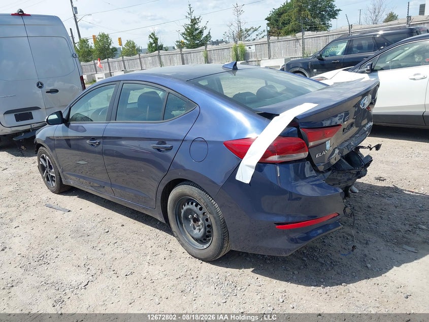 Vin: kmhd84lf3ju484155, lot: 3076094, hyundai elantra 20183