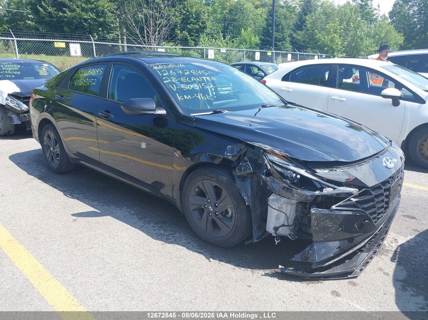 Vin: kmhlm4ag1pu503152, lot: 3076137, hyundai elantra preferred ivt with tech package 20231