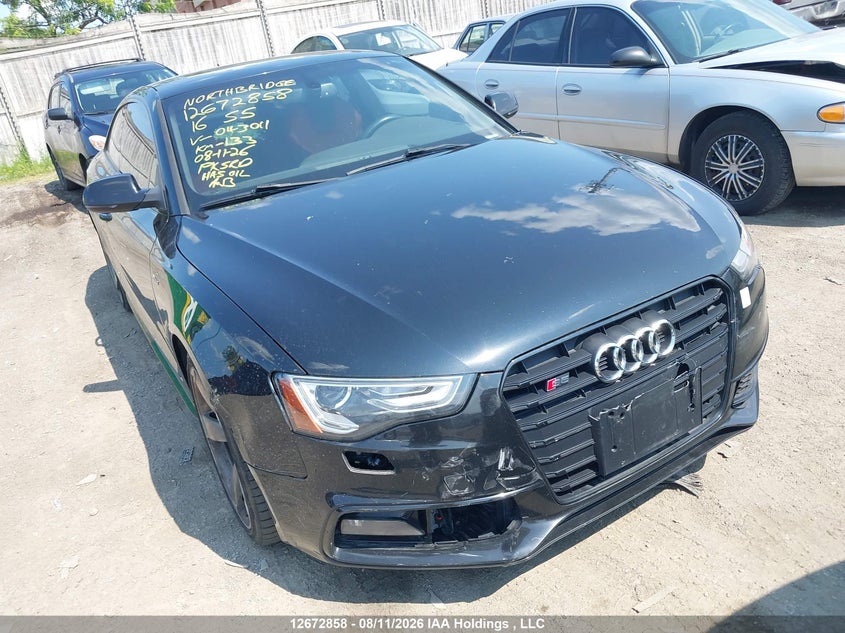 2016 Audi S5 3.0T Technik/3.0T Technik Plus, Удар спереду, IAAI, VIN WAUL4AFR0GA043011