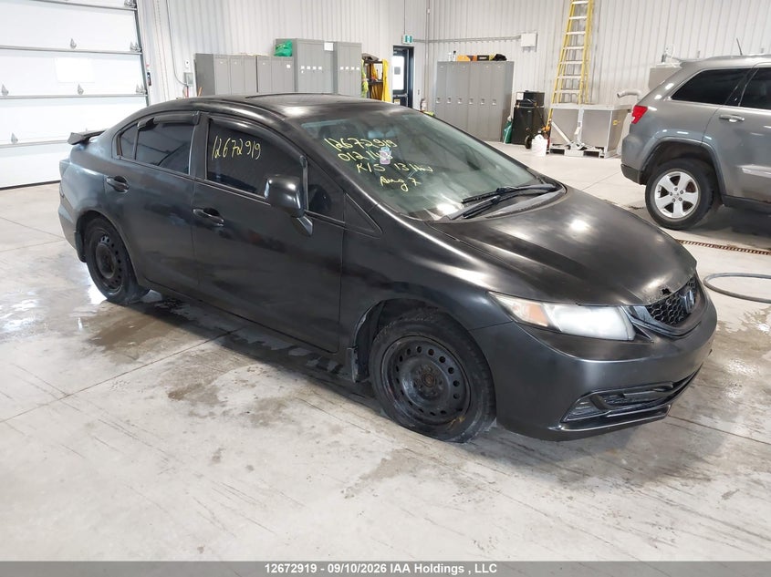 2013 Honda Civic Ex 4Dr, Угон, IAAI, VIN 2HGFB2E54DH012143