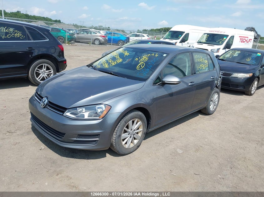 Vin: 3vw217au7fm050204, lot: 3076229, volkswagen golf 1.8 tsi comfortline/1.8 tsi highline/1.8 tsi trendline 20152