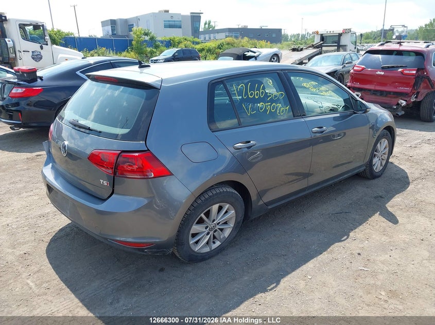 Vin: 3vw217au7fm050204, lot: 3076229, volkswagen golf 1.8 tsi comfortline/1.8 tsi highline/1.8 tsi trendline 20154