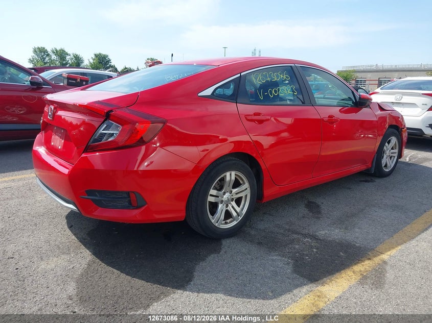 Vin: 2hgfc2f52lh002723, lot: 3076385, honda civic lx 20204