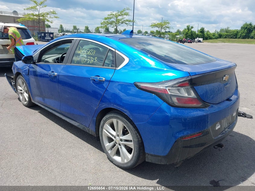 Vin: 1g1ra6s58ju115383, lot: 3076390, chevrolet volt lt 20183