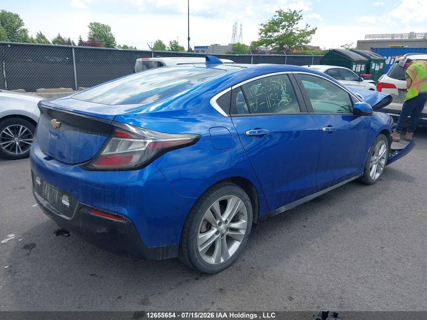 Vin: 1g1ra6s58ju115383, lot: 3076390, chevrolet volt lt 20184