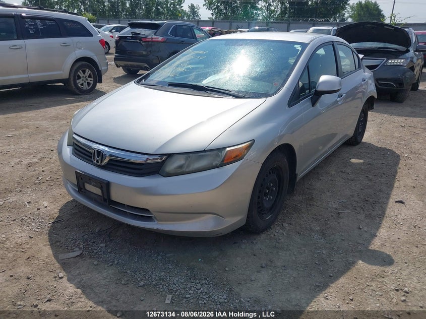 2012 Honda Civic, Rear, IAAI, VIN 2HGFB2F47CH025702 — photo 2