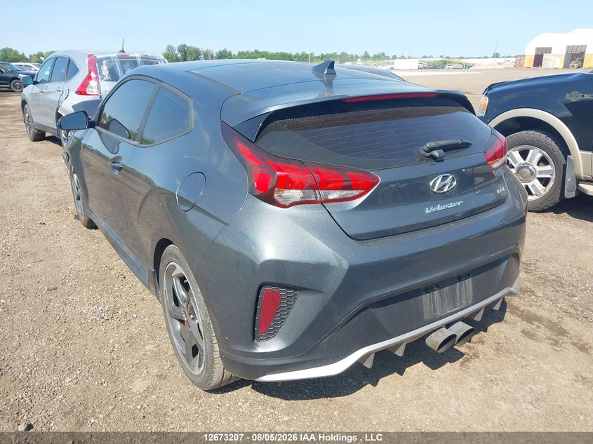 Vin: kmhth6ab9ku007965, lot: 3076519, hyundai veloster turbo/turbo r-spec/turbo ultimate 20193