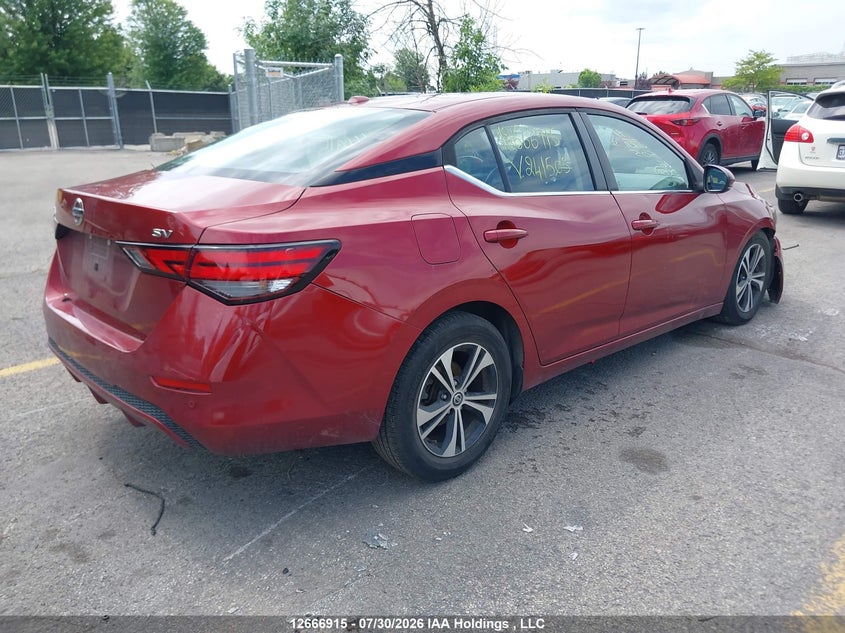 Vin: 3n1ab8cv3ly241505, lot: 3076523, nissan sentra sv 20204