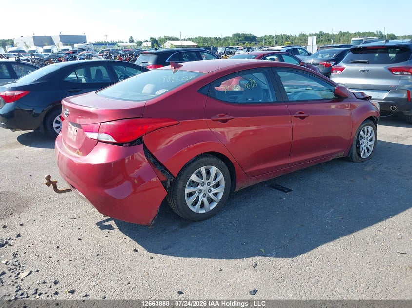Vin: 5npdh4ae9dh264032, lot: 3076528, hyundai elantra gl 20134