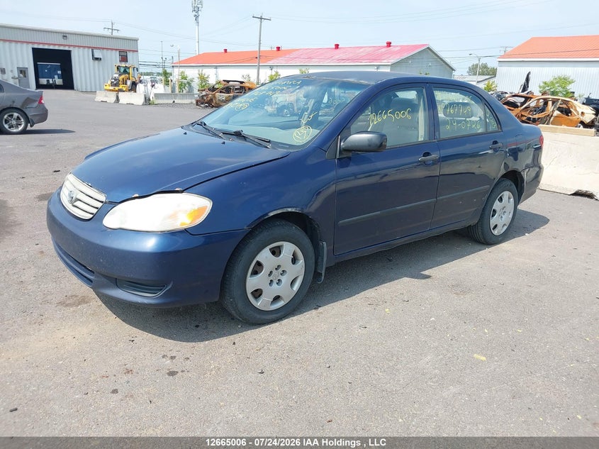 2003 Toyota Corolla, Front, IAAI, VIN 2T1BR32E73C767749 — photo 2